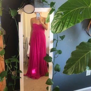 Strapless prom dress